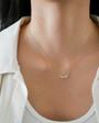 EF Collection Diamond Double Angel Wing Necklace at Romi Boutique