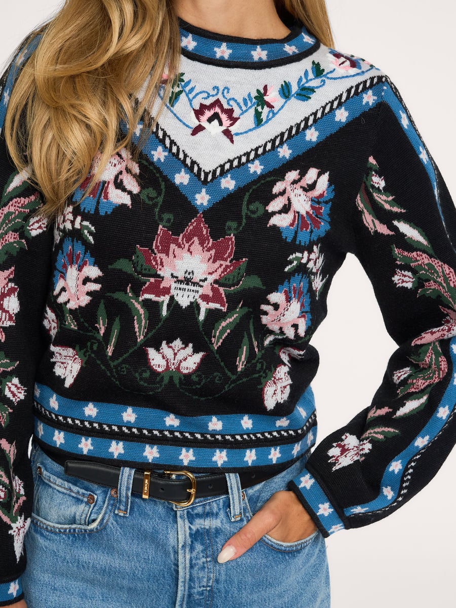 Natalia Wool Blend Crewneck Sweater