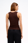 Enza Costa TEXTURED RIB SLEEVELESS U at Romi Boutique