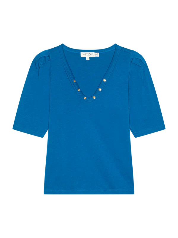 NAHAL TOP IN SAPPHIRE - Romi Boutique