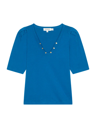 NAHAL TOP IN SAPPHIRE - Romi Boutique