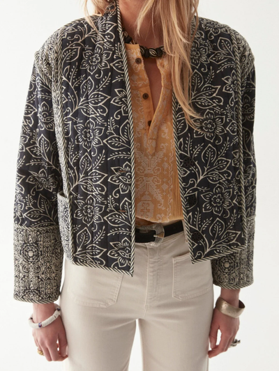 LUANA JACKET IN JASMINE SOUR ZEBRA - Romi Boutique