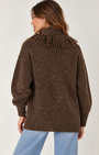 Autumn Cashmere Solid Fringed Shawl Collar Throw at Romi Boutique