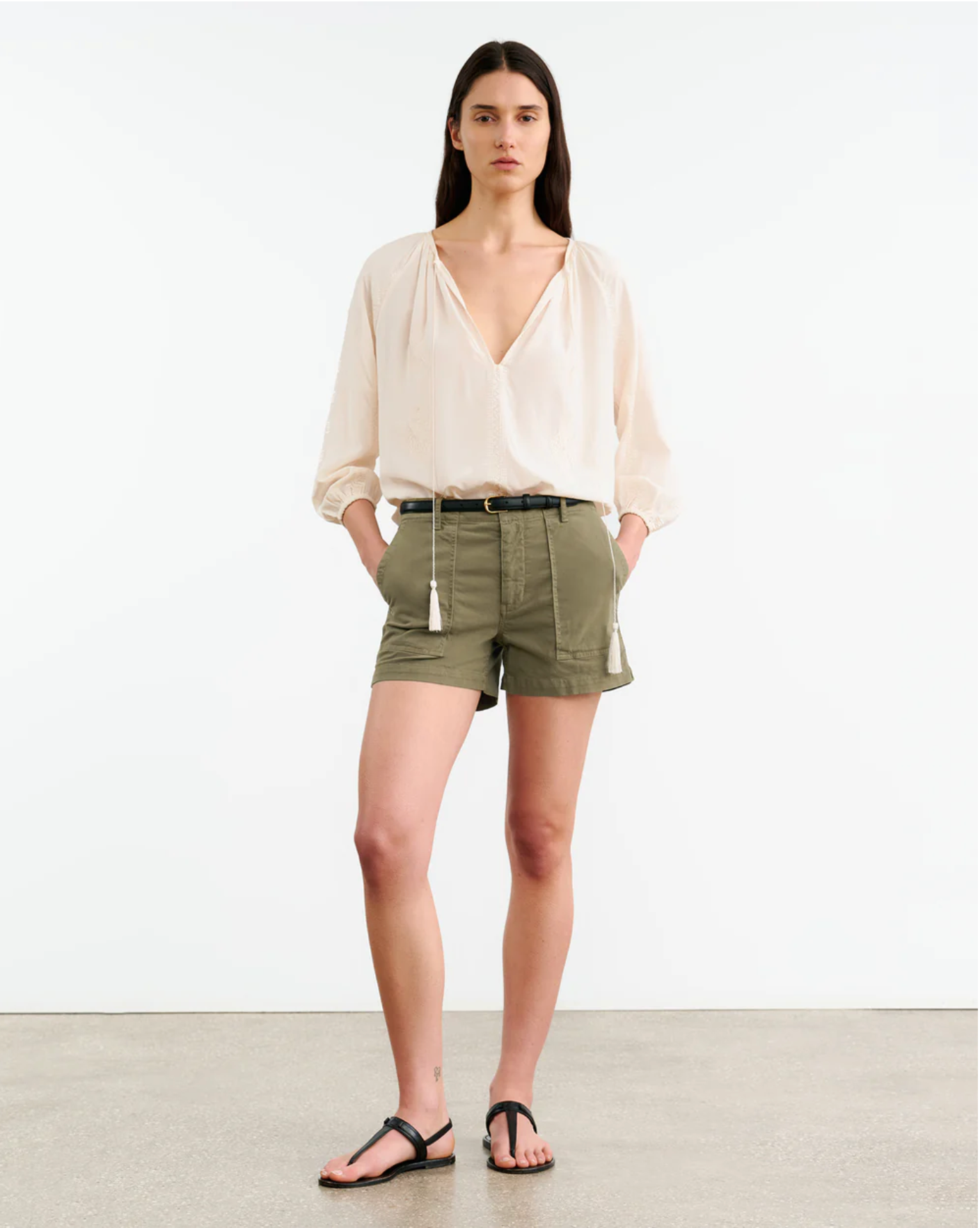 Nili Lotan UTILITY SHORT at Romi Boutique