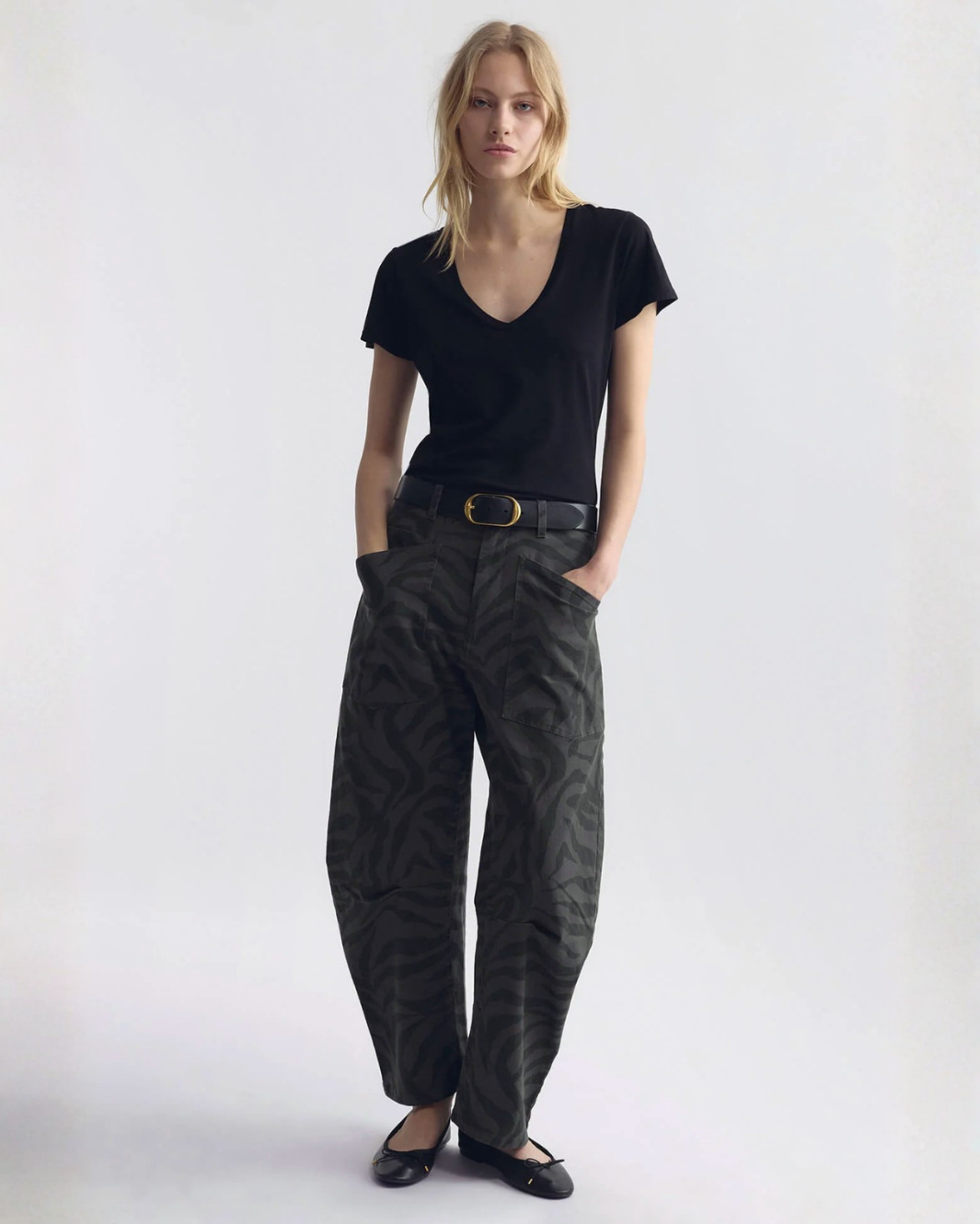 Nili Lotan Shon Zebra Pant at Romi Boutique