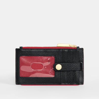 210 WEST IN BLACK/BRUSHED GOLD RED ZIP - Romi Boutique