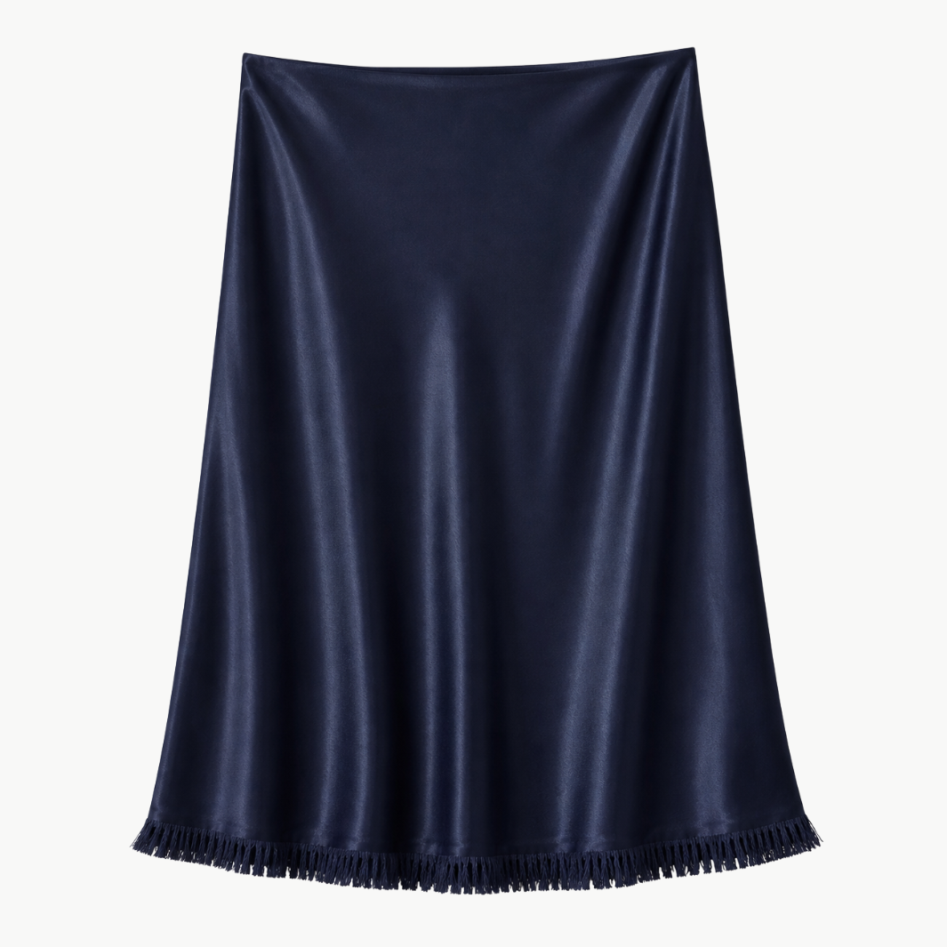 Pharaoh Ani Skirt in Vintage Satin at Romi Boutique