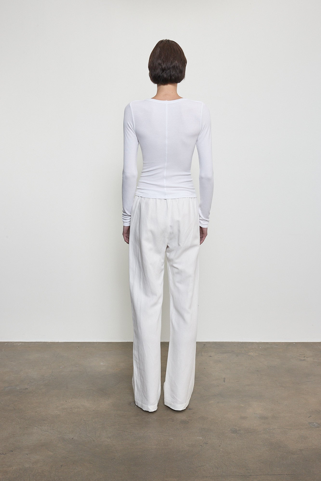 Fluid Silk Rib Essential Crew