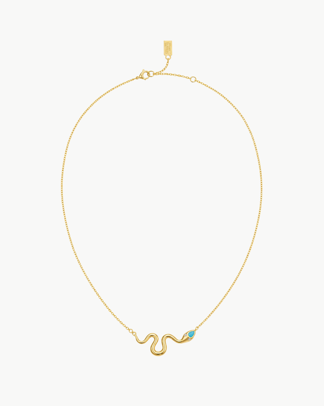Native Gem Slither Snake Necklace at Romi Boutique