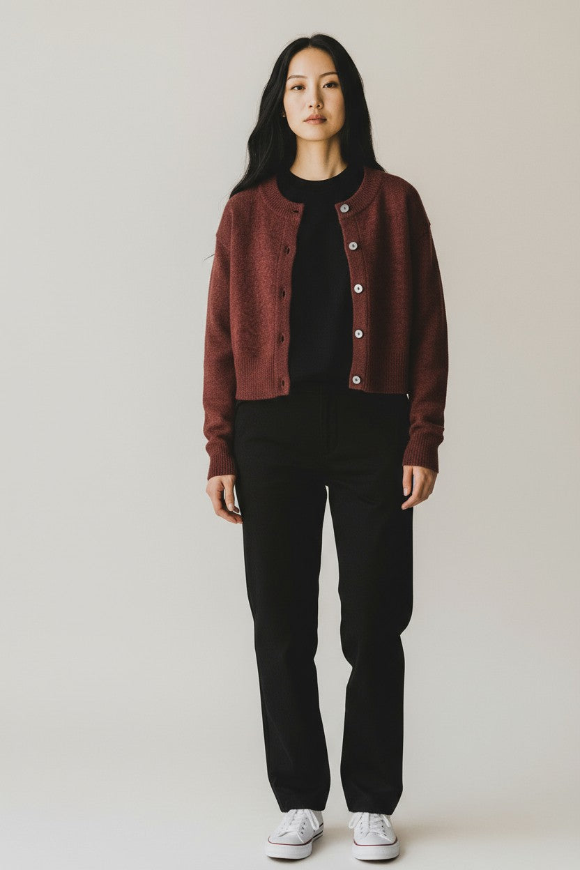 Autumn Cashmere CROPPED CARDIGAN at Romi Boutique