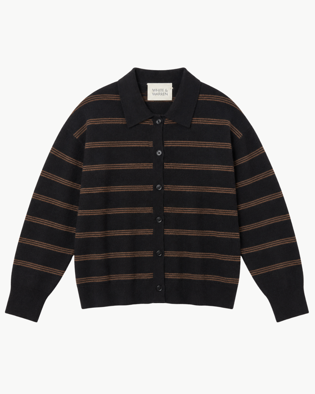 Cashmere Striped Cardigan