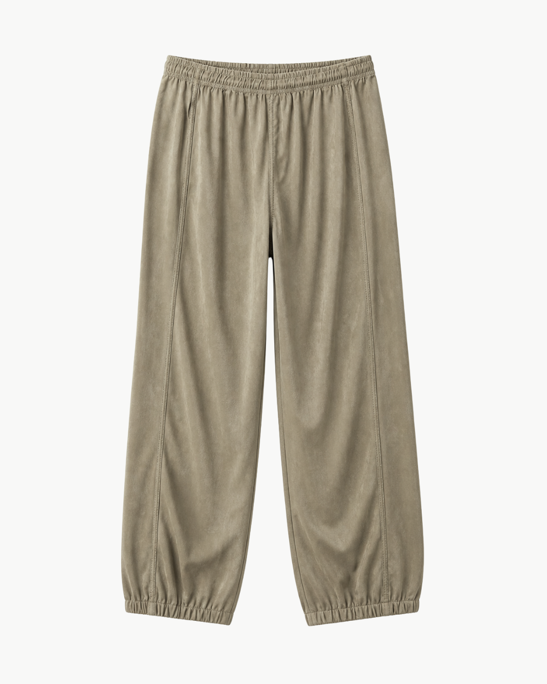 FREECITY Matte/Satin Loose Drawcord Biggy Pant at Romi Boutique