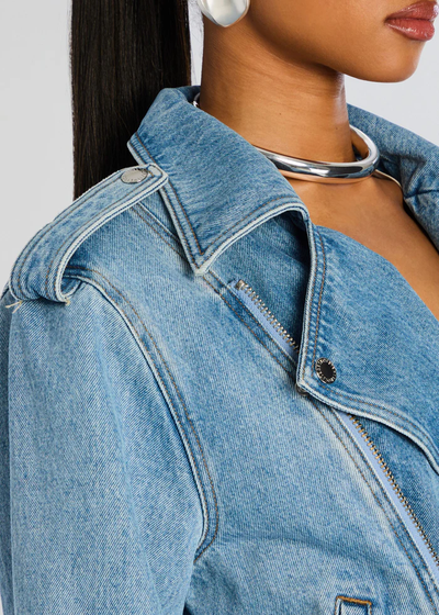 SHAY DENIM JACKET IN BLEEKER - Romi Boutique