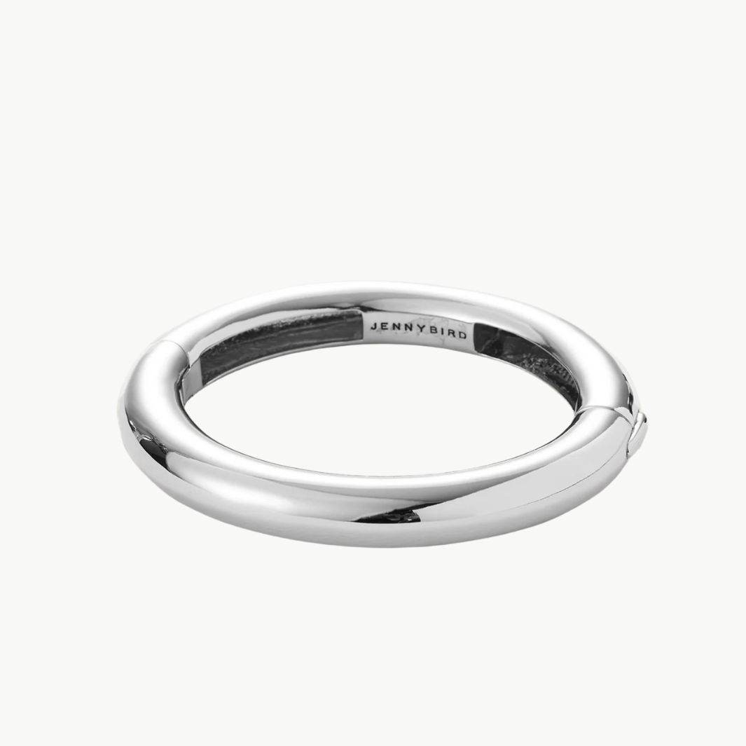 Jenny Bird GIA MEGA BANGLE IN RHODIUM at Romi Boutique