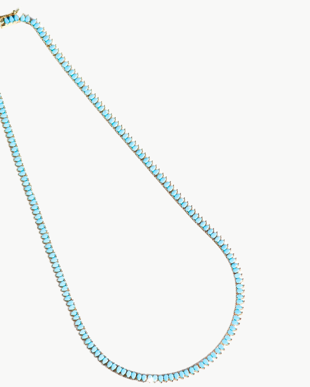 SYMPHONY MINI TEARDROP NECKLACE IN TURQUOISE