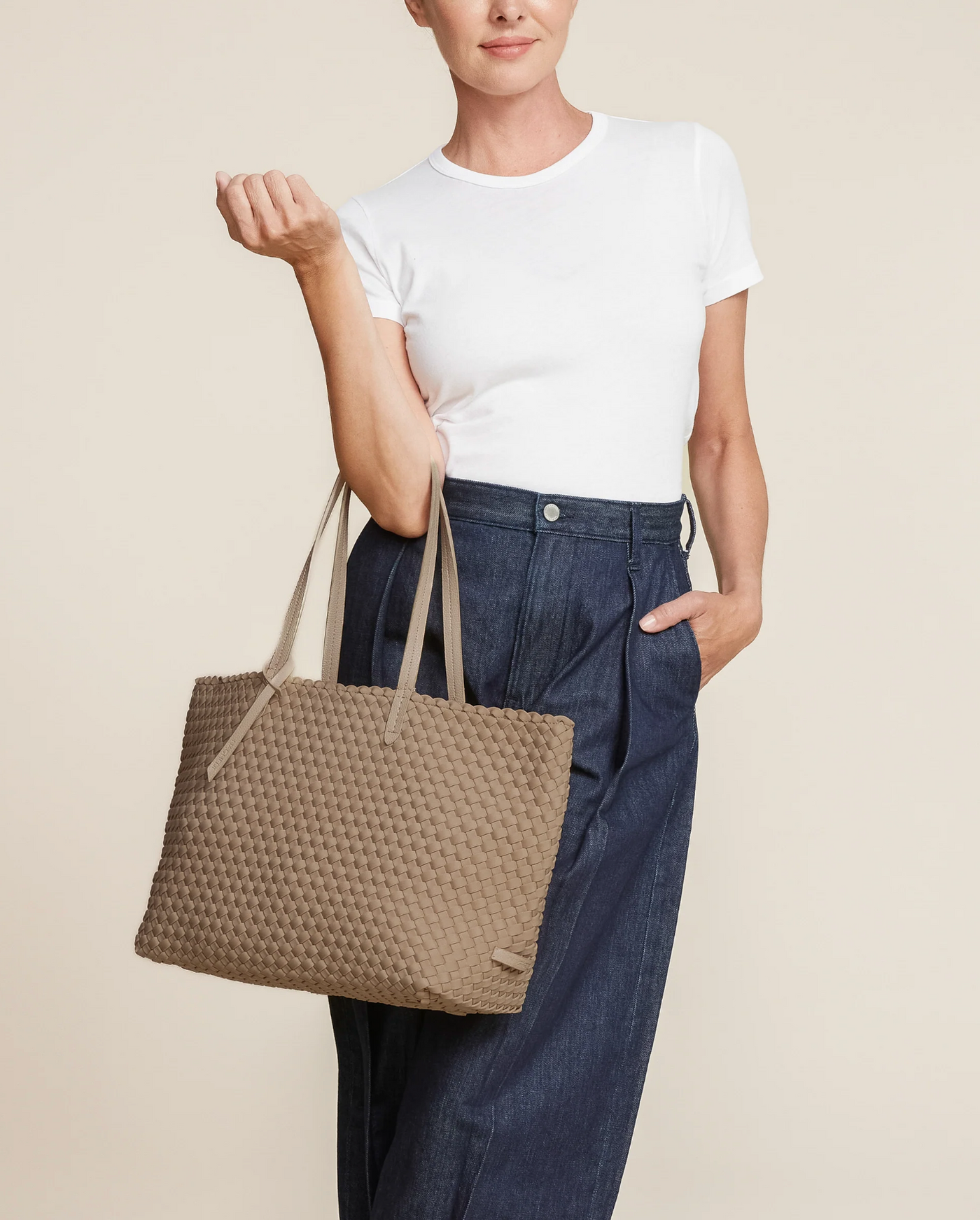 JETSETTER SMALL TOTE IN CASHMERE