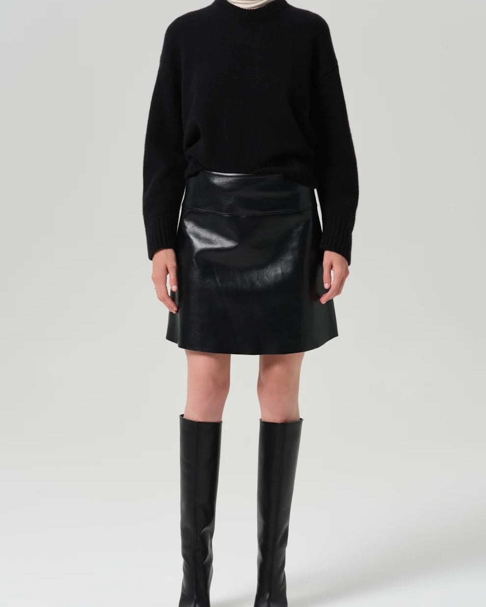 Soraya Recycled Leather Skirt