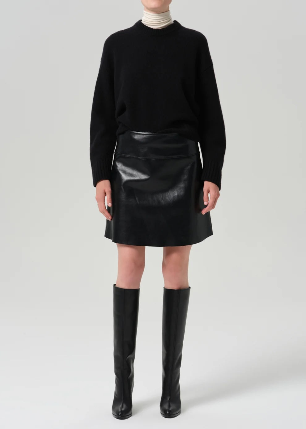 Soraya Recycled Leather Skirt