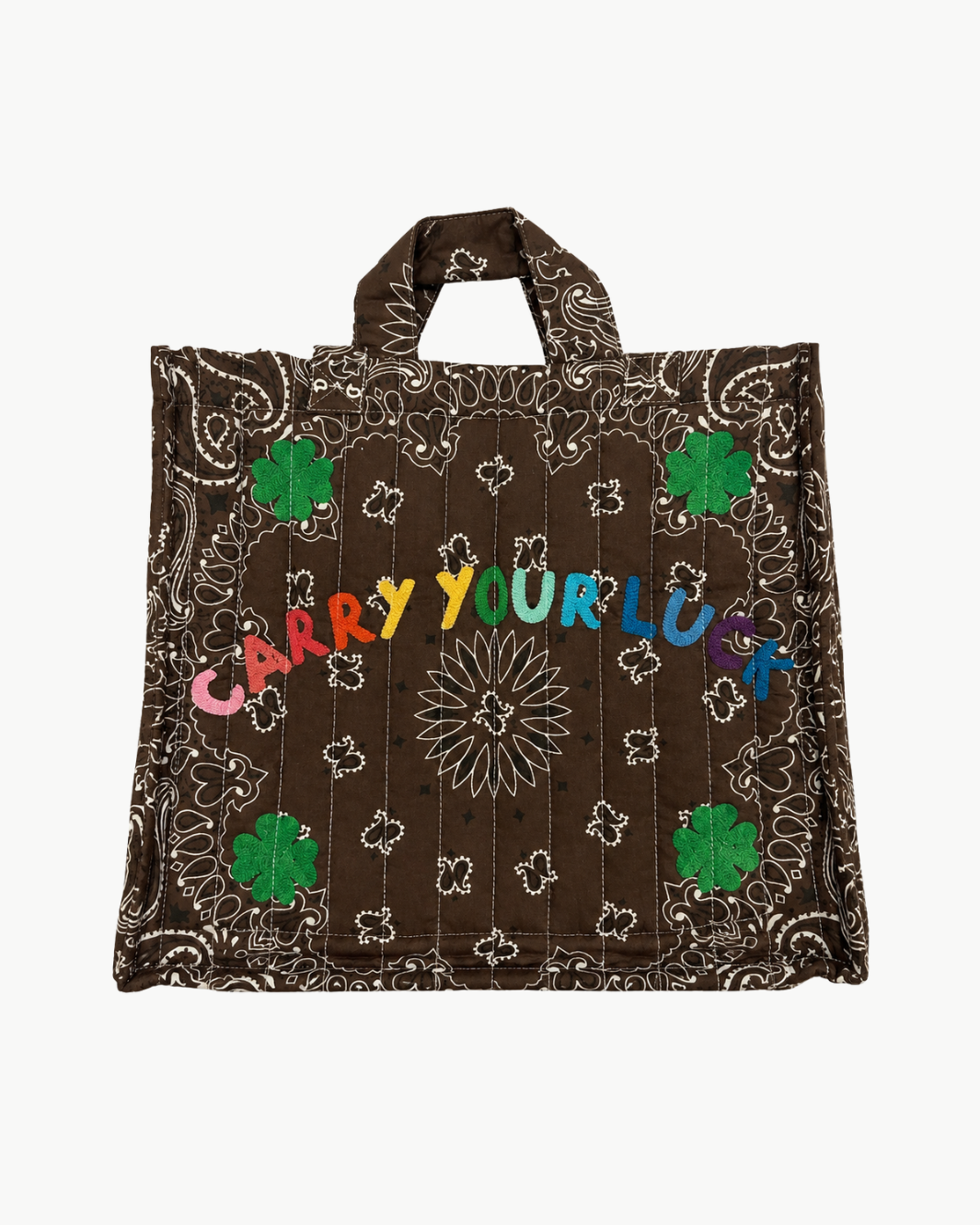 Moyen Cabas Matelassé Tote Carry Your Luck