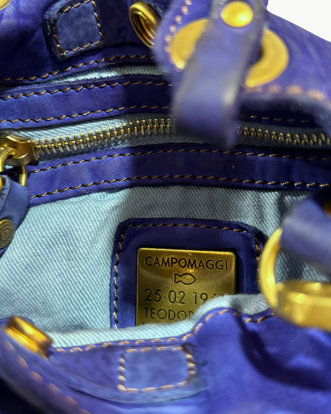 FLAVIANA SHOPPING MINI IN IRIS