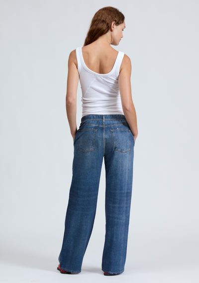 MIRAMAR SPORT STRIPE TRACK PANTS IN CARNATION STRIPE