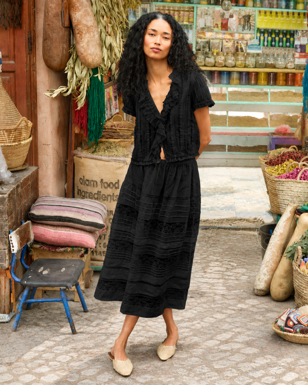 DOEN Sidra Skirt at Romi Boutique