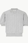 Ulla Johnson GEMMA SHORT SLEEVE KNIT TOP at Romi Boutique