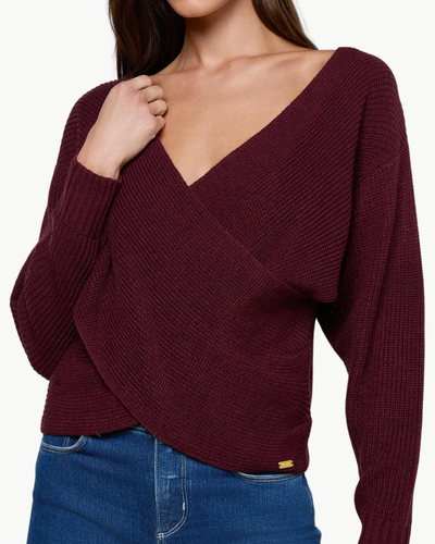 ANTONELLA SURPLUS PULLOVER IN DARK PORT