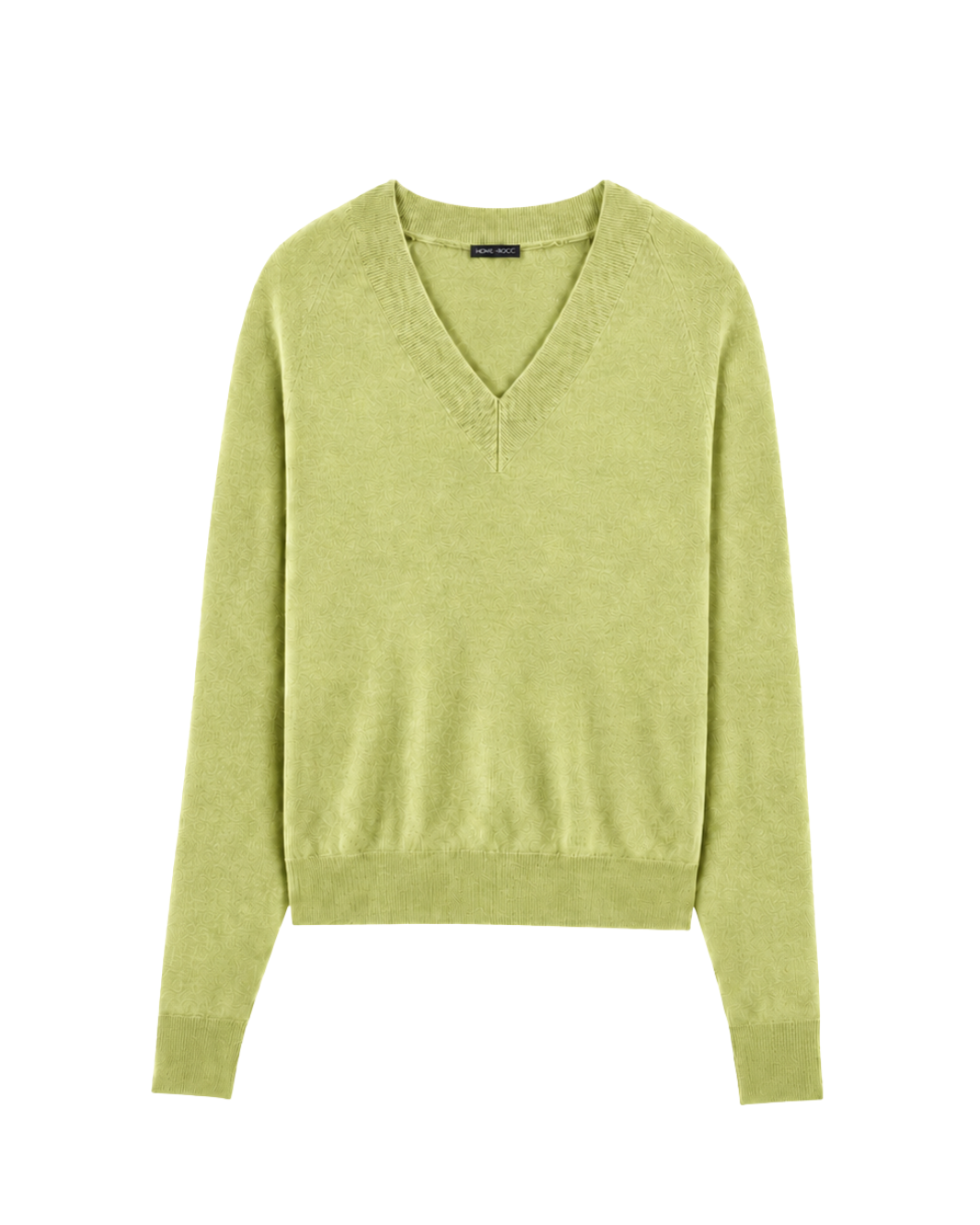 Minnie Rose Cashmere Long Sleeve Shrunken V Neck at Romi Boutique