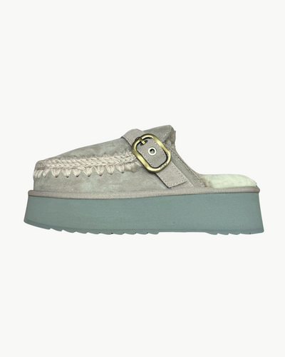 PLATFORM CLOG SUEDE GOAT