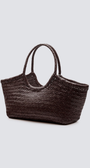 Dragon Diffusion NANTUCKET BASKET BIG IN DARK BROWN at Romi Boutique