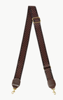 Clare V ADJUSTABLE CROSSBODY STRAP CHECKERED at Romi Boutique