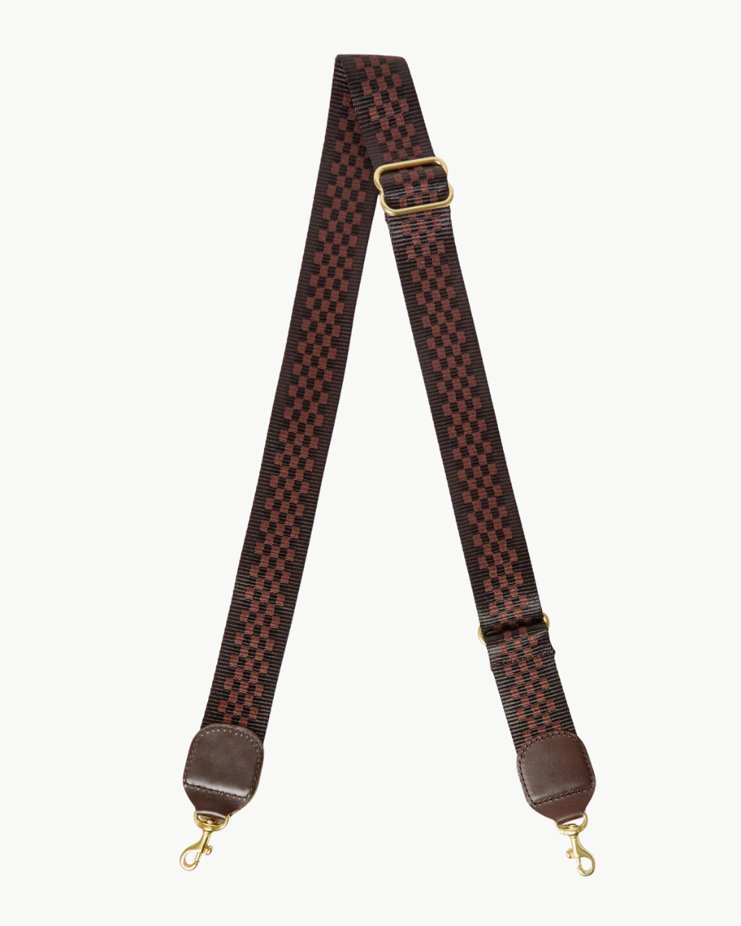Clare V ADJUSTABLE CROSSBODY STRAP CHECKERED at Romi Boutique