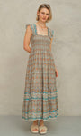 Mabe Jaci Print Maxi Dress at Romi Boutique