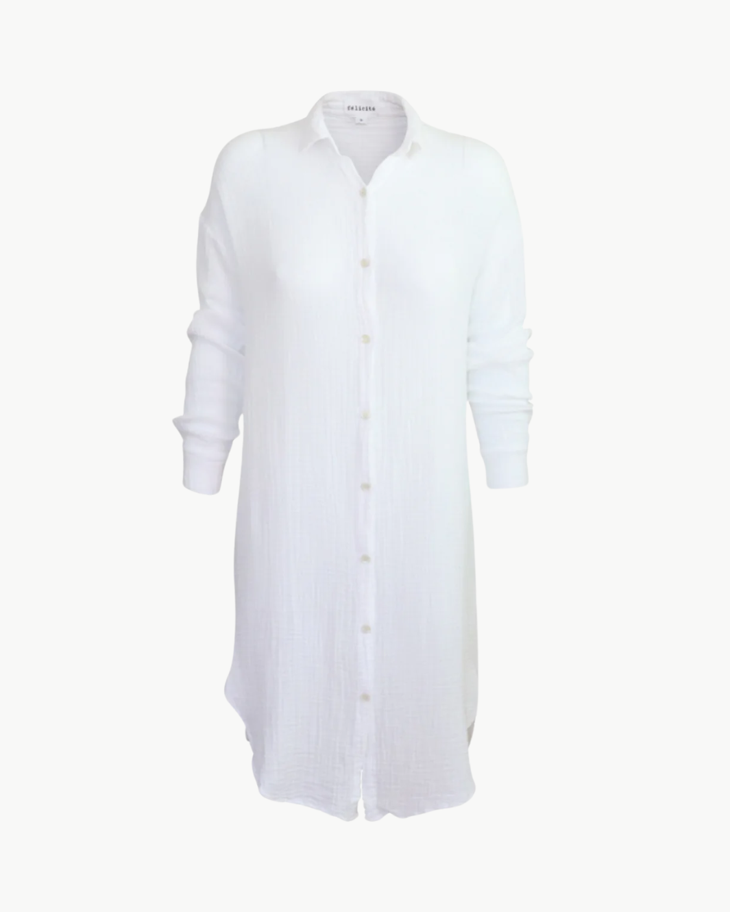BOYFRIEND TUNIC DRESS GAUZE - Romi Boutique