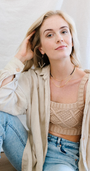 Maya Bauman BEADED V EARRINGS SMALL IN BLACK at Romi Boutique