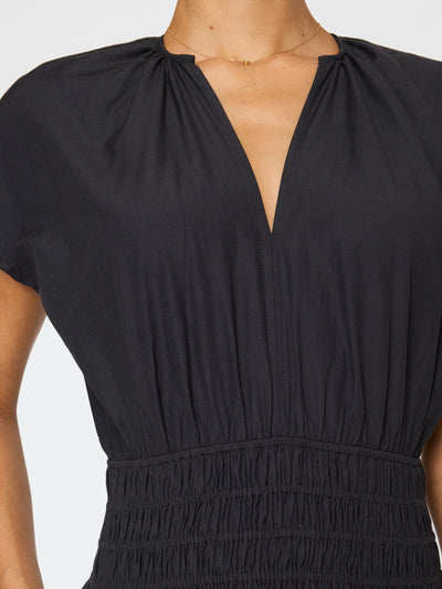 MINA DRESS IN WASHED BLACK - Romi Boutique
