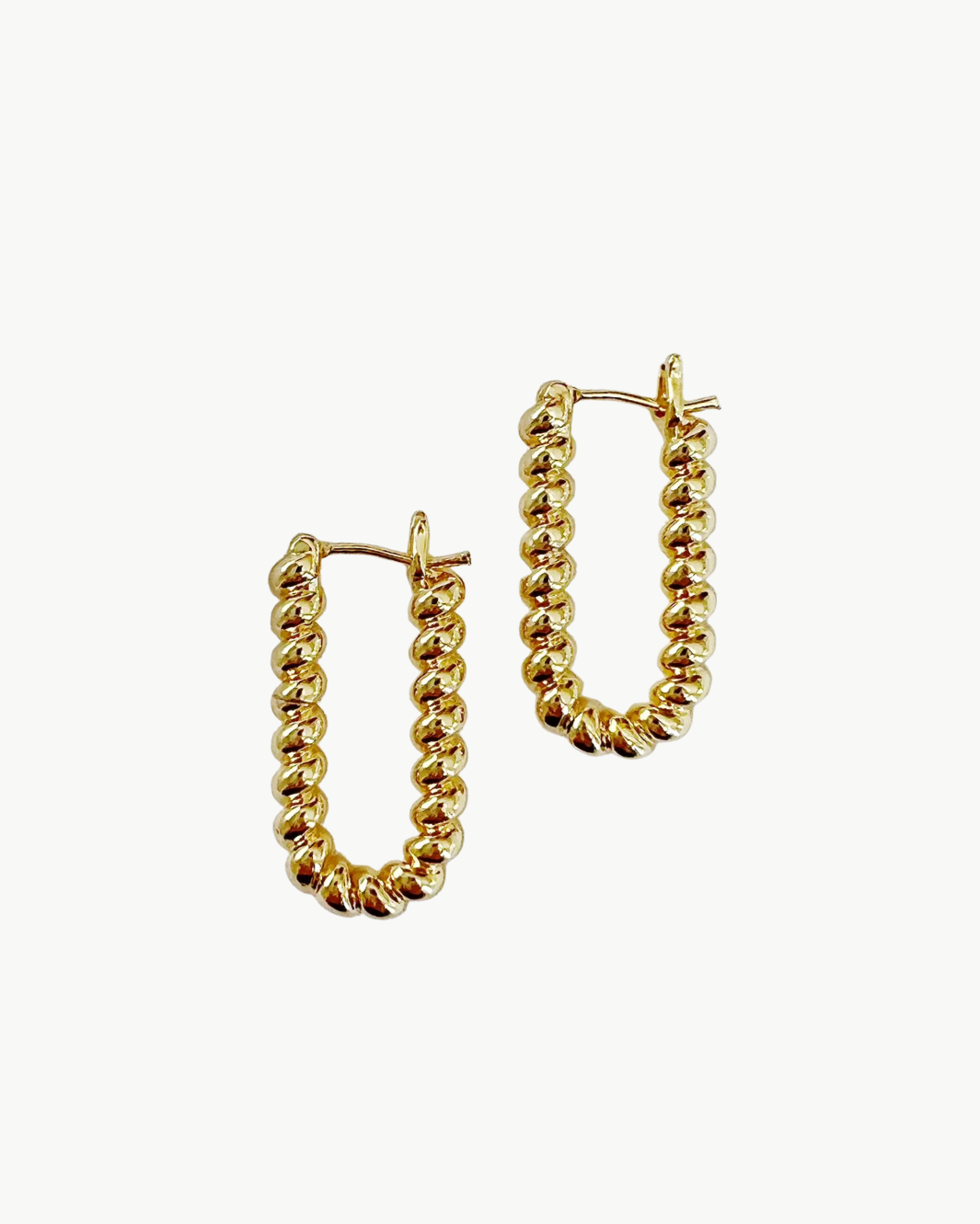 DOCKSIDE HOOPS IN GOLD - Romi Boutique