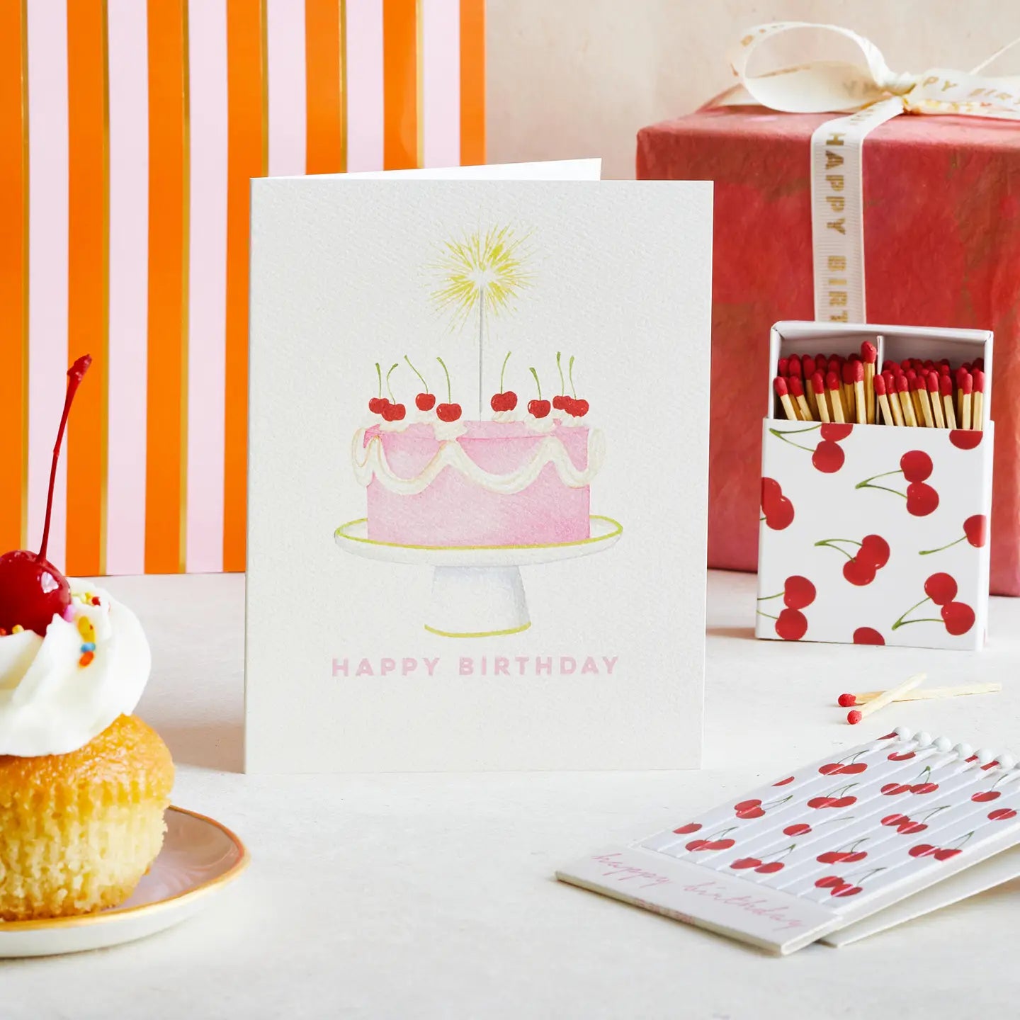 Abigail Jayne Design Sparkler Cake Greeting Card at Romi Boutique