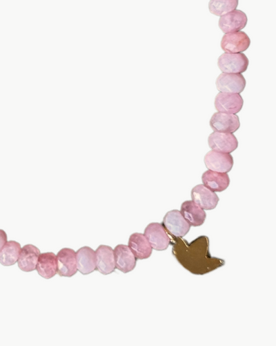 SKINNY CHARM BRACELET IN PINK MULTI