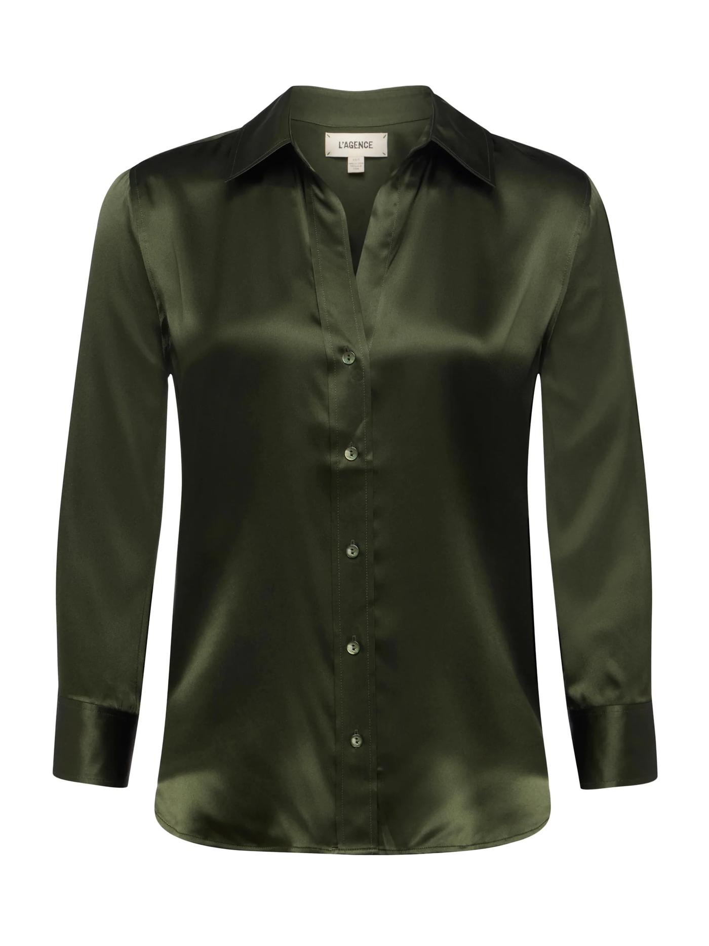 DANI 3/4 SLEEVE BLOUSE IN DEEP OLIVE