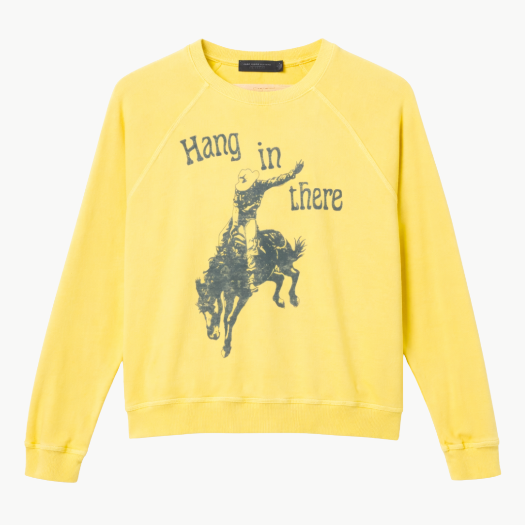 Junk Food HANG IN THERE CREWNECK at Romi Boutique