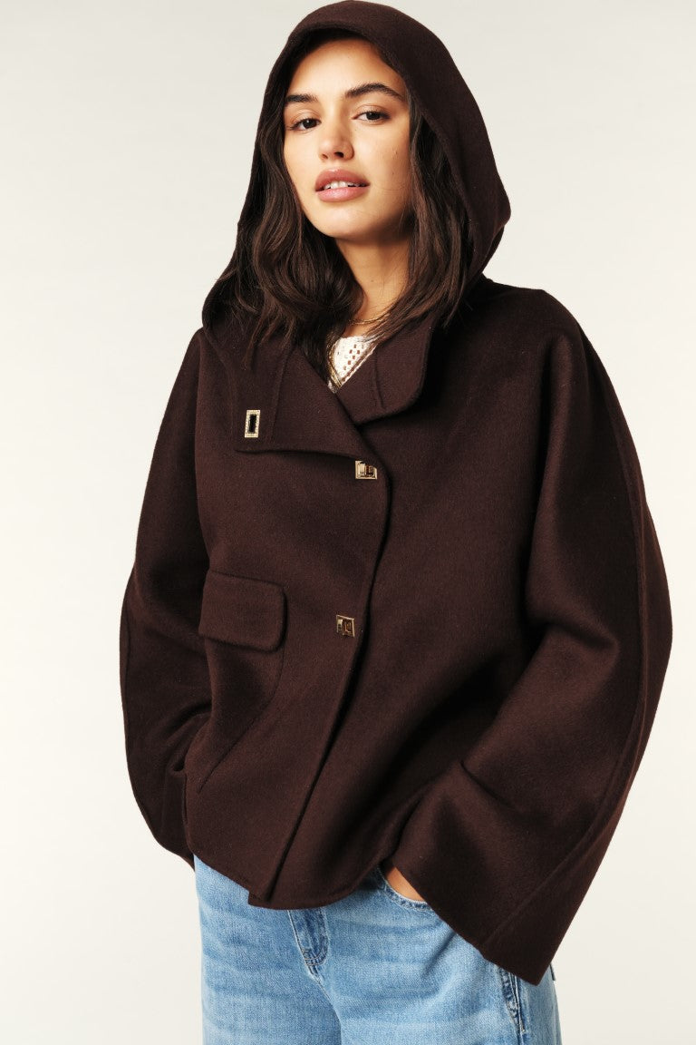 KOVE COAT IN CHOCOLAT - Romi Boutique