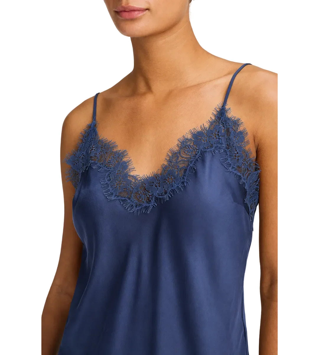Annabelle Satin and Lace Camisole Top