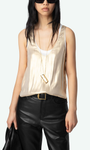 Zadig & Voltaire TARYS SATIN TANK TOP at Romi Boutique
