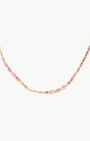 MARIT RAE OVAL LINK NECKLACE IN BUBBLEGUM PINK