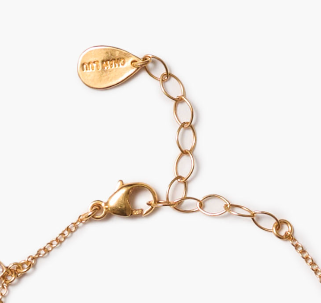 DANGLE BRACELET IN YELLOW GOLD - Romi Boutique