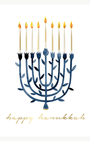 BRIGHT MENORAH HANUKKAH GREETING CARD - Romi Boutique