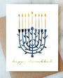 BRIGHT MENORAH HANUKKAH GREETING CARD - Romi Boutique