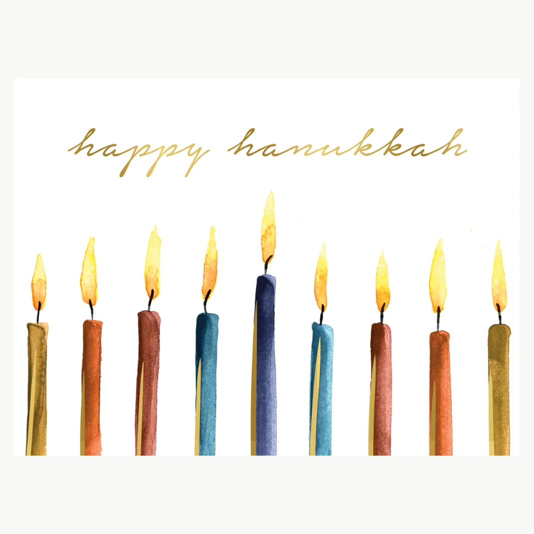 HAPPY HANUKKAH GREETING CARD by Abigail Jayne Designs - Romi Boutique